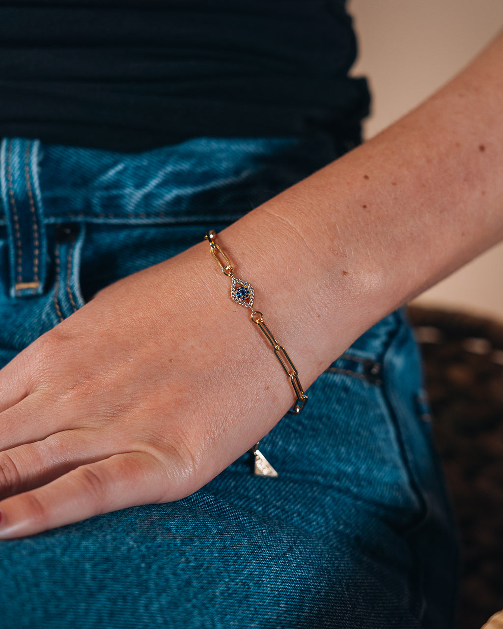 Carli CZ Evil Eye Bracelet