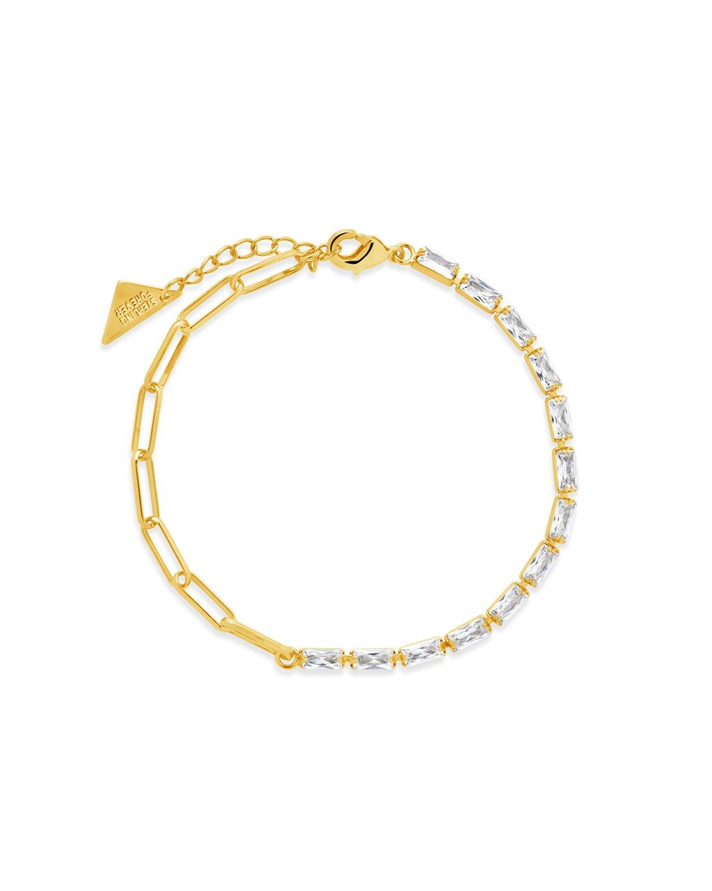 Hunter CZ Tennis & Paperlicp Chain Bracelet - Sterling Forever