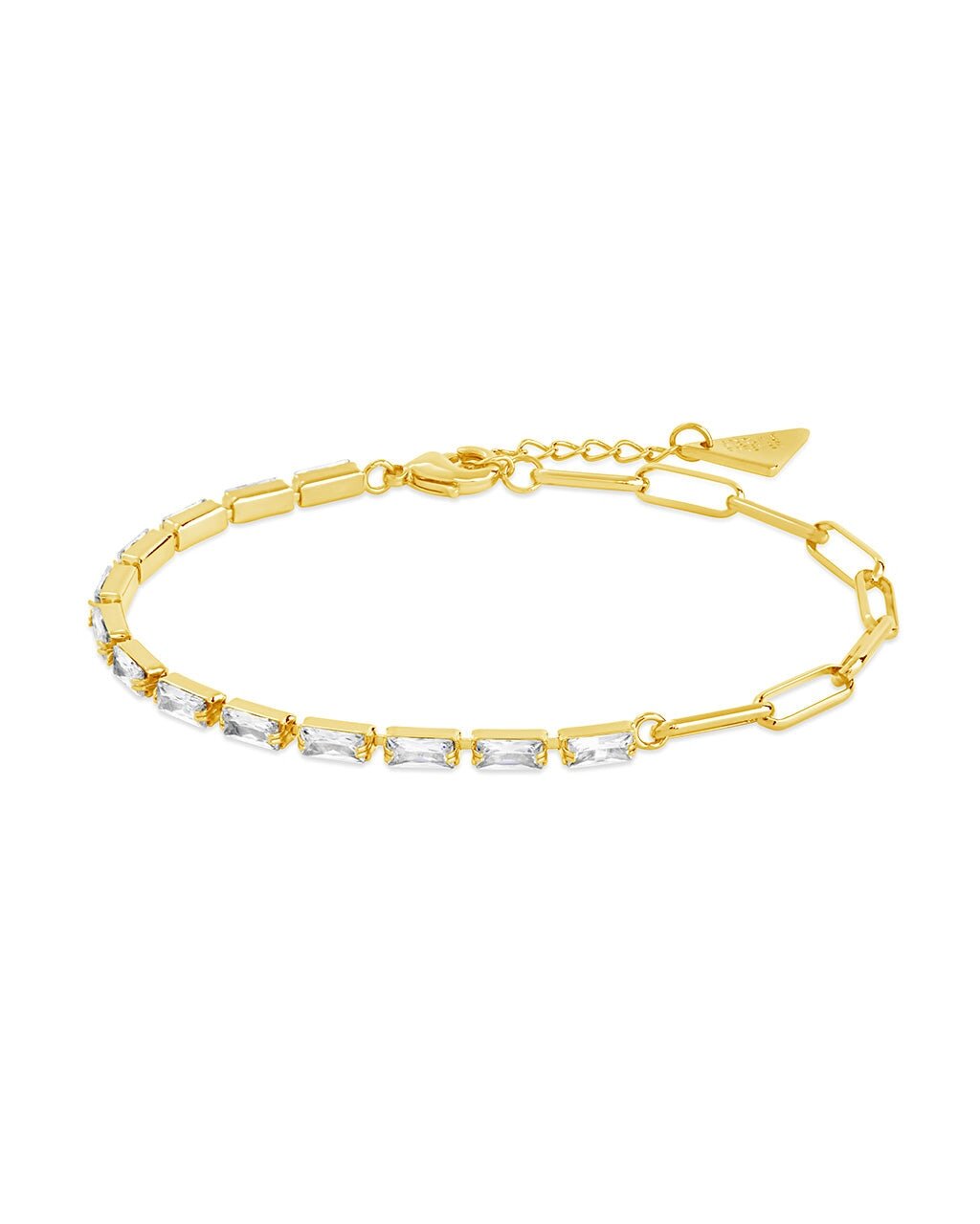Hunter CZ Tennis & Paperlicp Chain Bracelet - Sterling Forever