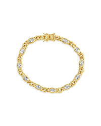 Cassie CZ Bezel Tennis Bracelet - Sterling Forever