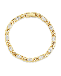 Cassie CZ Bezel Tennis Bracelet