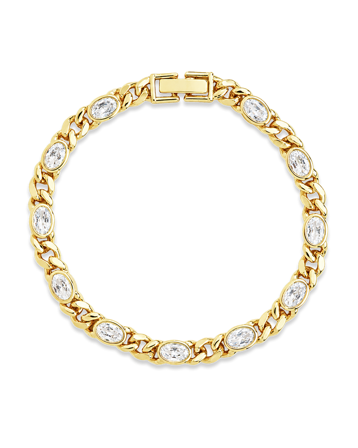Cassie CZ Bezel Tennis Bracelet
