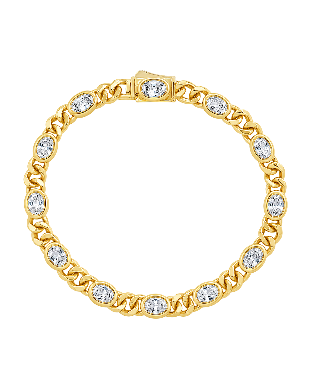 Cassie CZ Bezel Tennis Bracelet