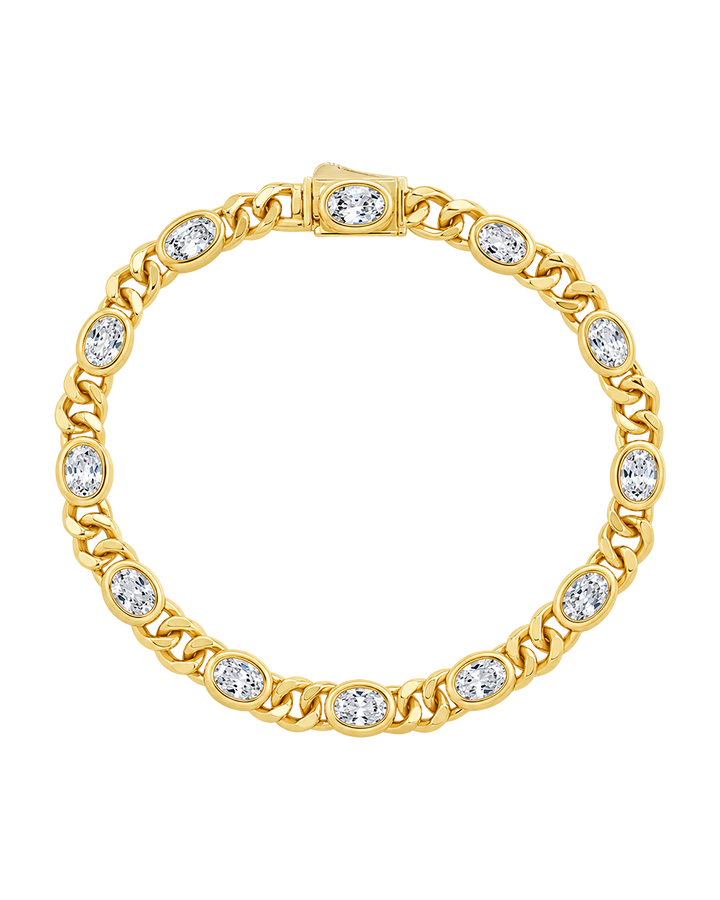 Cassie CZ Bezel Tennis Bracelet