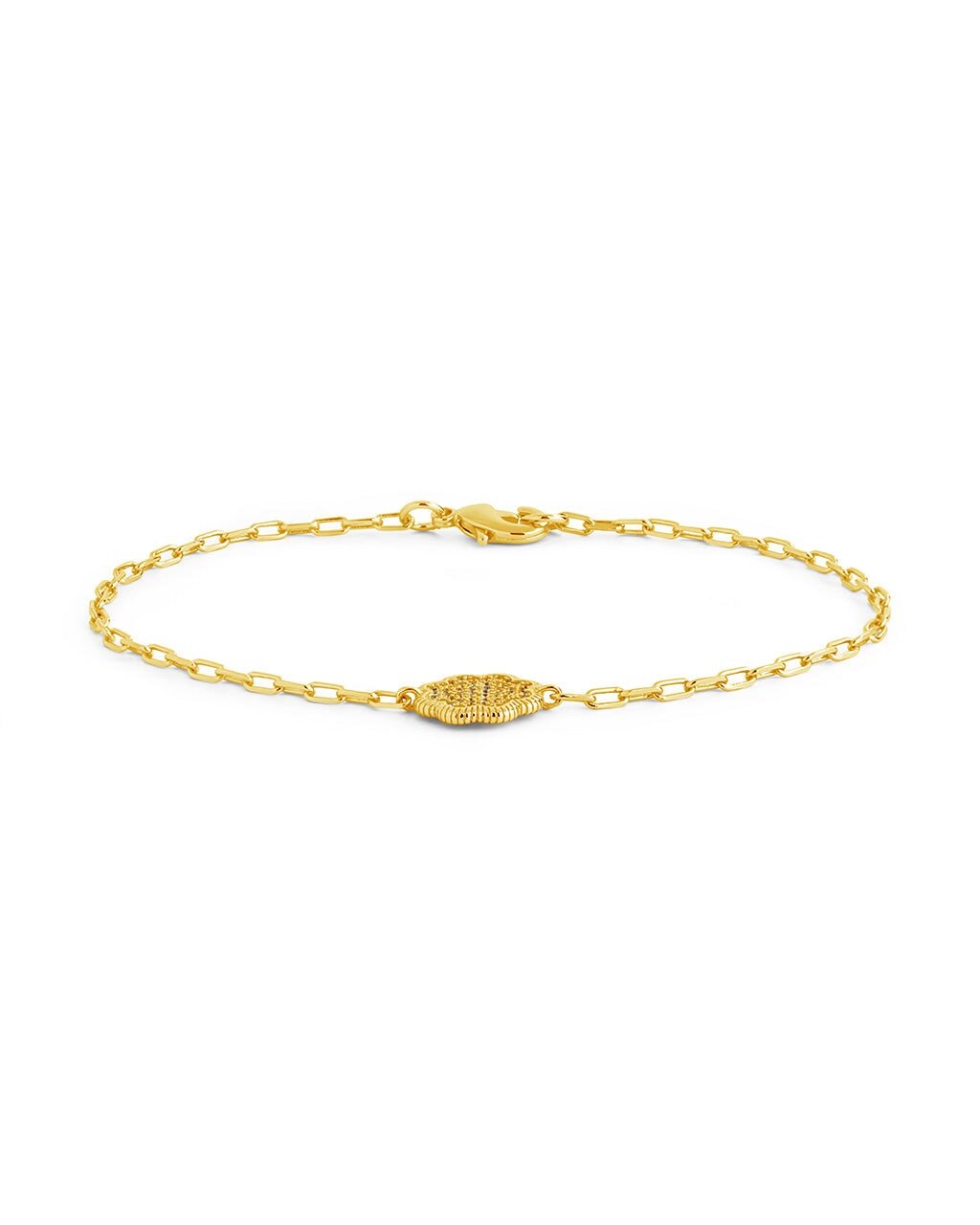 Raemy CZ Rose Petal Station Bracelet - Sterling Forever