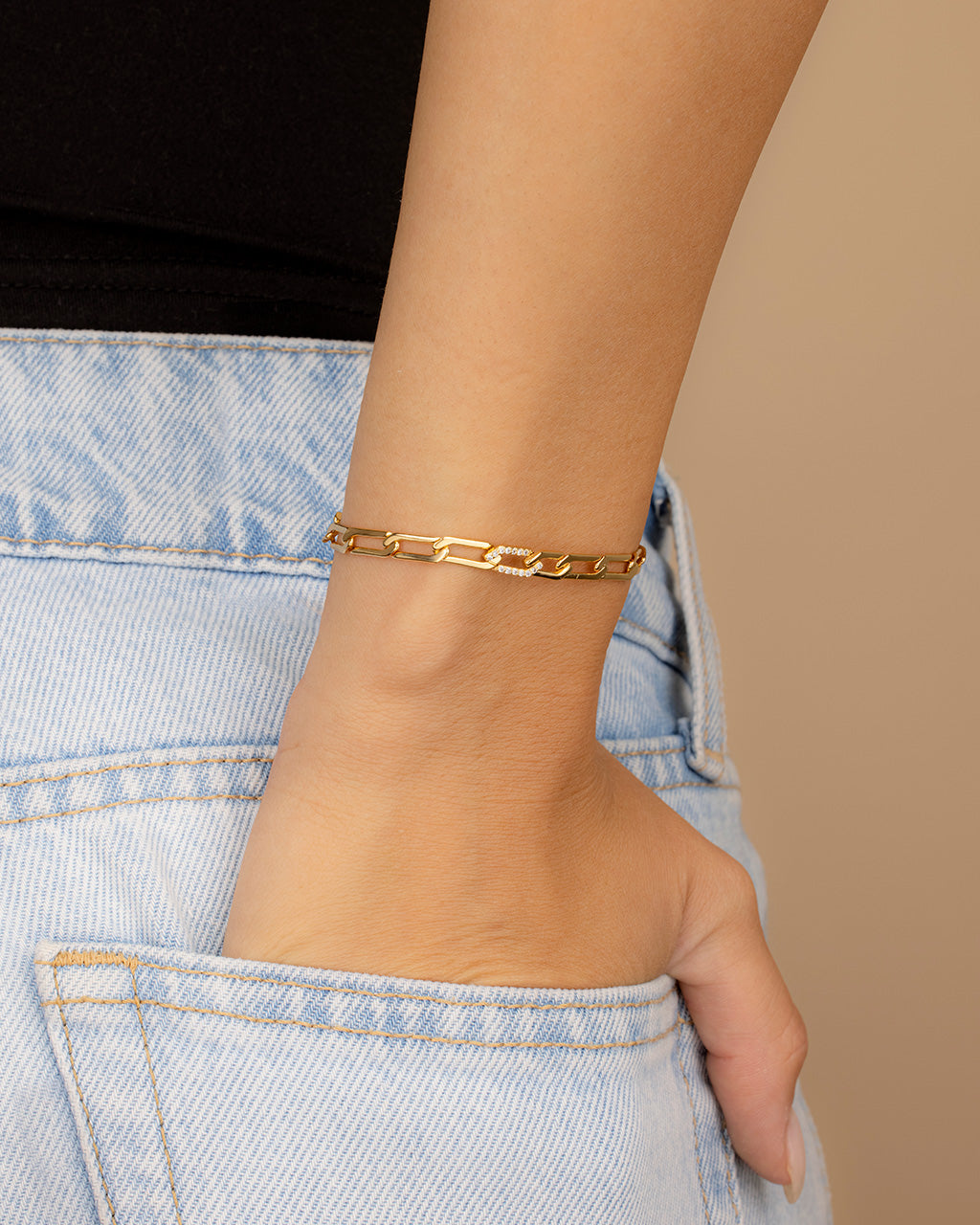 Kinslee CZ Chain Bracelet