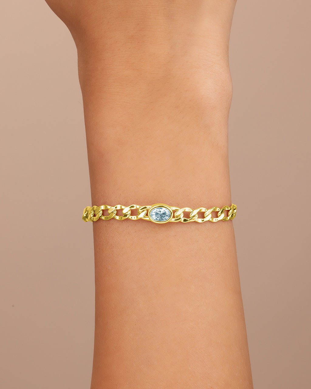 Rebel Station CZ Curb Chain Bracelet - Sterling Forever