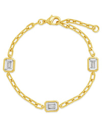 Lennox Station CZ Chain Bracelet Set - Sterling Forever