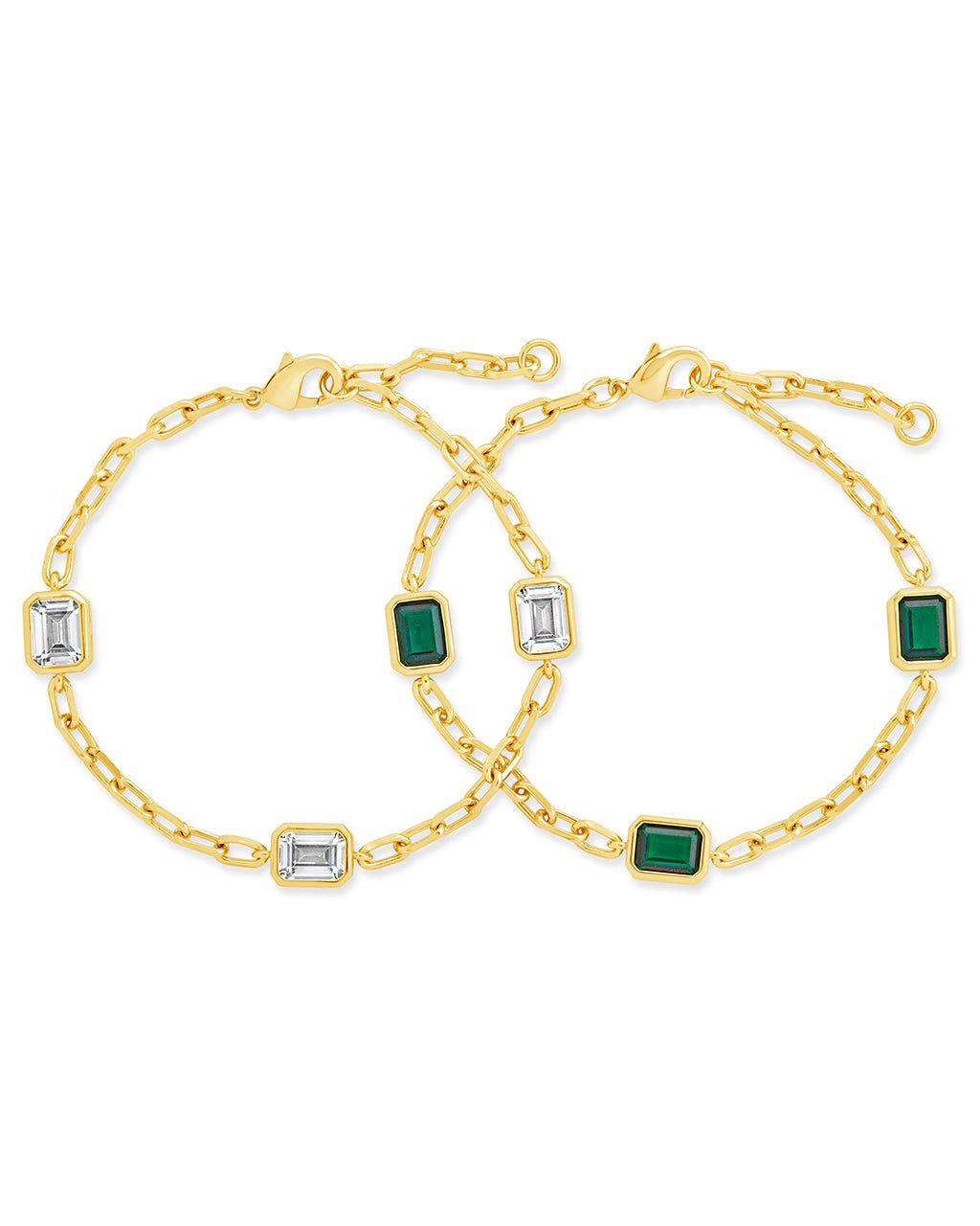 Lennox Station CZ Chain Bracelet Set - Sterling Forever