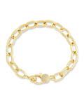 Tove CZ Clasp & Paperclip Chain Bracelet - Sterling Forever