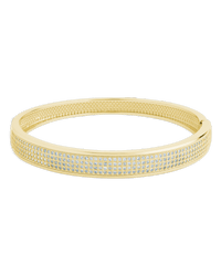 Nessa CZ Bangle Bracelet - Sterling Forever