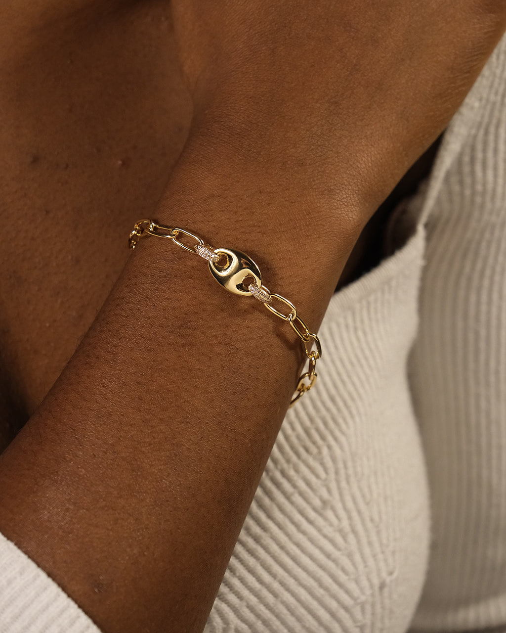 Bliss CZ Anchor Chain Bracelet – Sterling Forever Bliss CZ Anchor Chain Bracelet – Sterling Forever