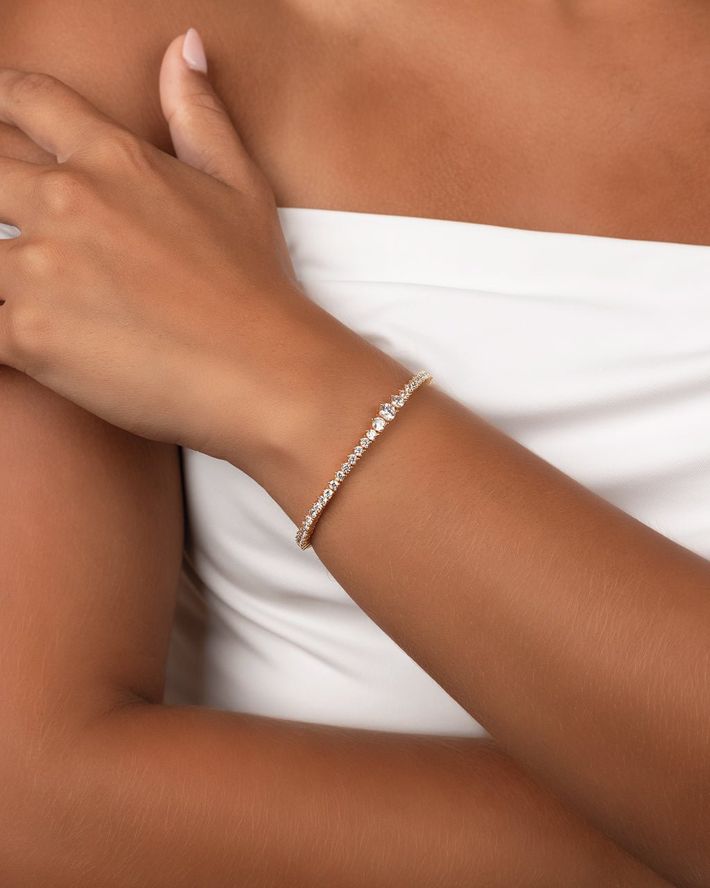 Tatum CZ Tennis Bracelet - Sterling Forever