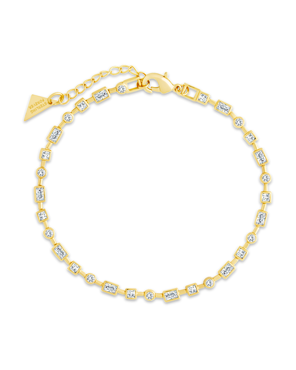 Camden CZ Staggered Tennis Bracelet