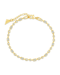 Camden CZ Staggered Tennis Bracelet - Sterling Forever