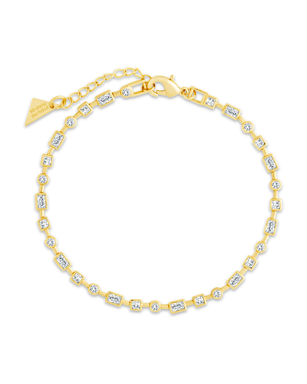 Camden CZ Staggered Tennis Bracelet - Sterling Forever