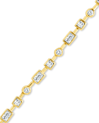 Camden CZ Staggered Tennis Bracelet - Sterling Forever