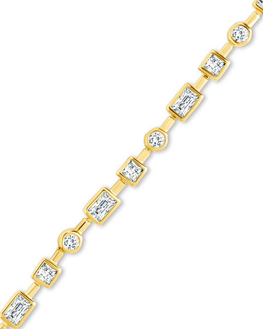 Camden CZ Staggered Tennis Bracelet - Sterling Forever