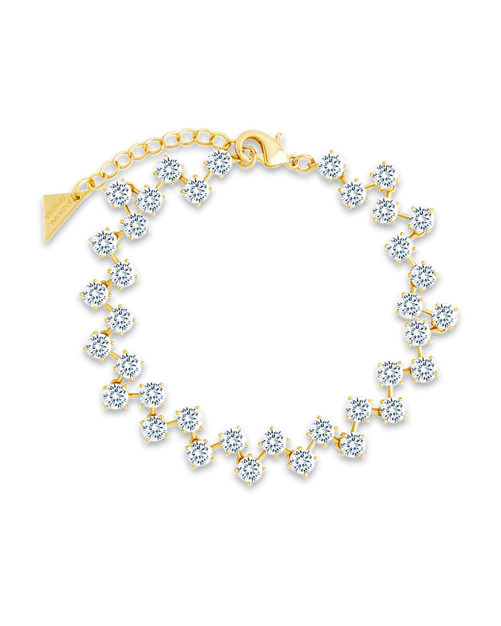 Carson CZ Tennis Bolo Bracelet
