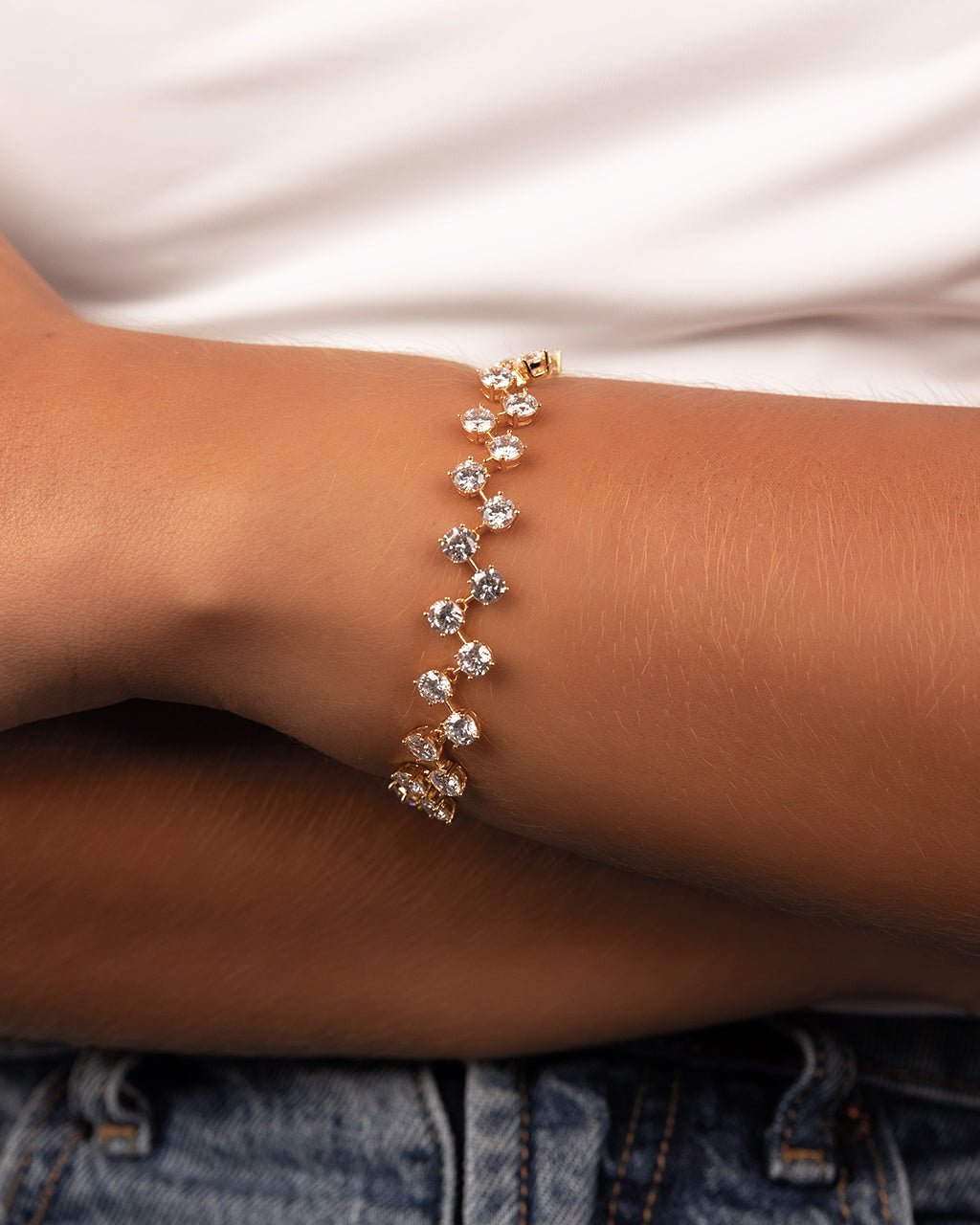 Carson CZ Tennis Bolo Bracelet - Sterling Forever