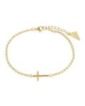 Sterling Silver Kelsey Beaded Cross Bracelet - Sterling Forever