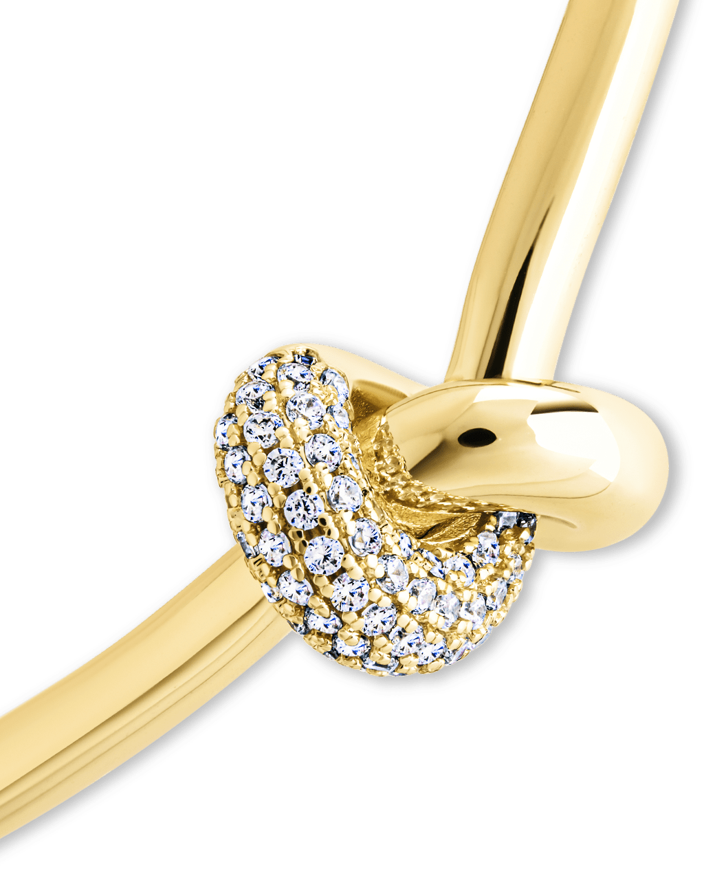 Jessna CZ Knot Bangle - Sterling Forever