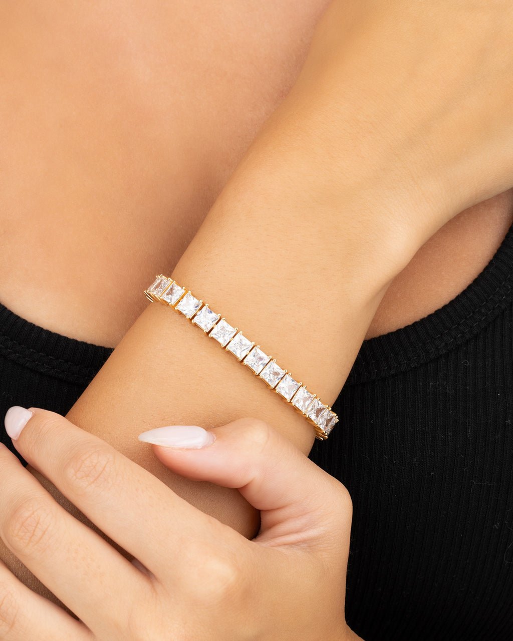 Marisol Princess Cut CZ Tennis Bracelet - Sterling Forever