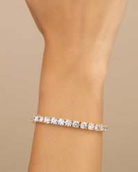 Marisol Round Cut CZ Tennis Bracelet - Sterling Forever