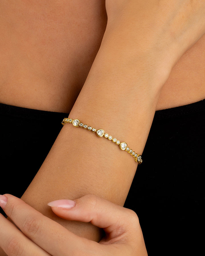 Lavender Luxe Heartstone Bracelet