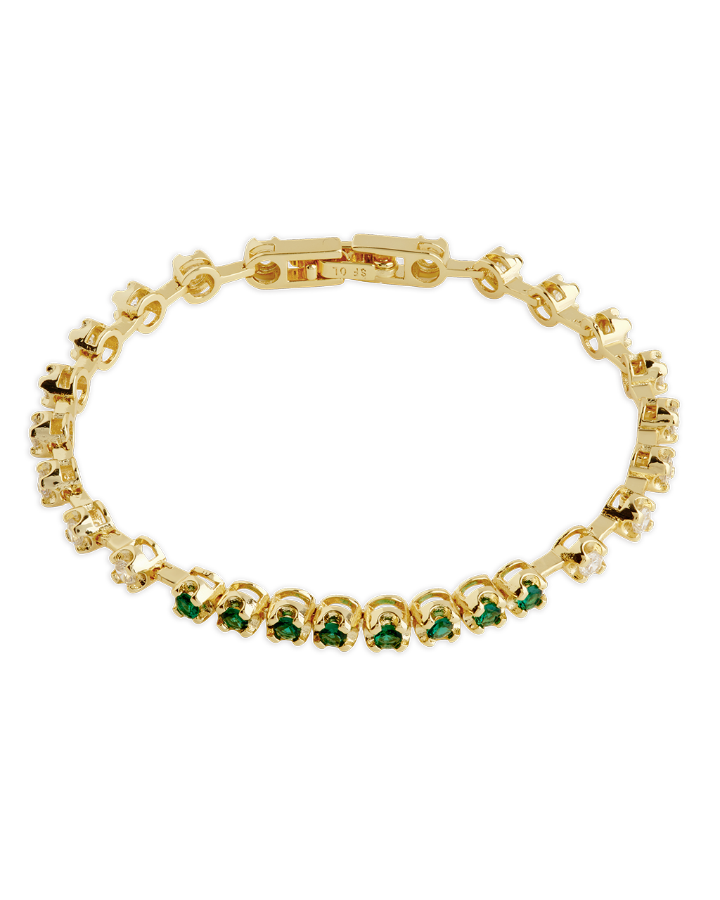 Liesbeth Emerald Accent Tennis Bracelet