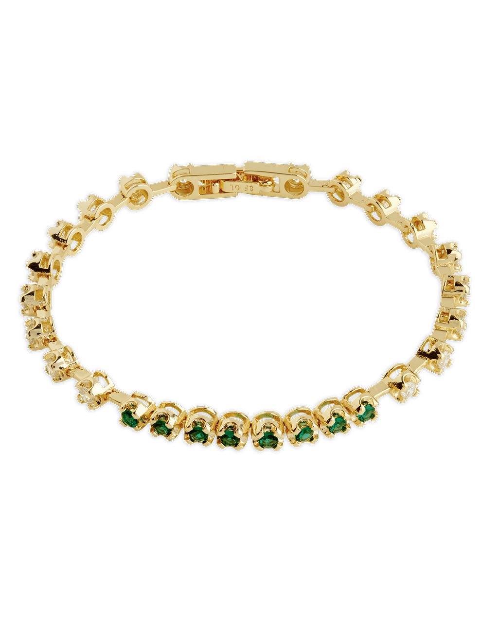 Liesbeth Emerald Accent Tennis Bracelet - Sterling Forever