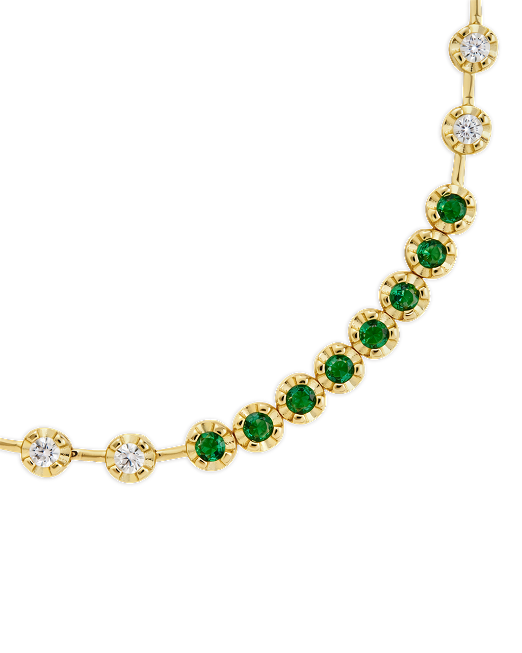 Liesbeth Emerald Accent Tennis Bracelet