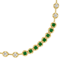 Liesbeth Emerald Accent Tennis Bracelet - Sterling Forever