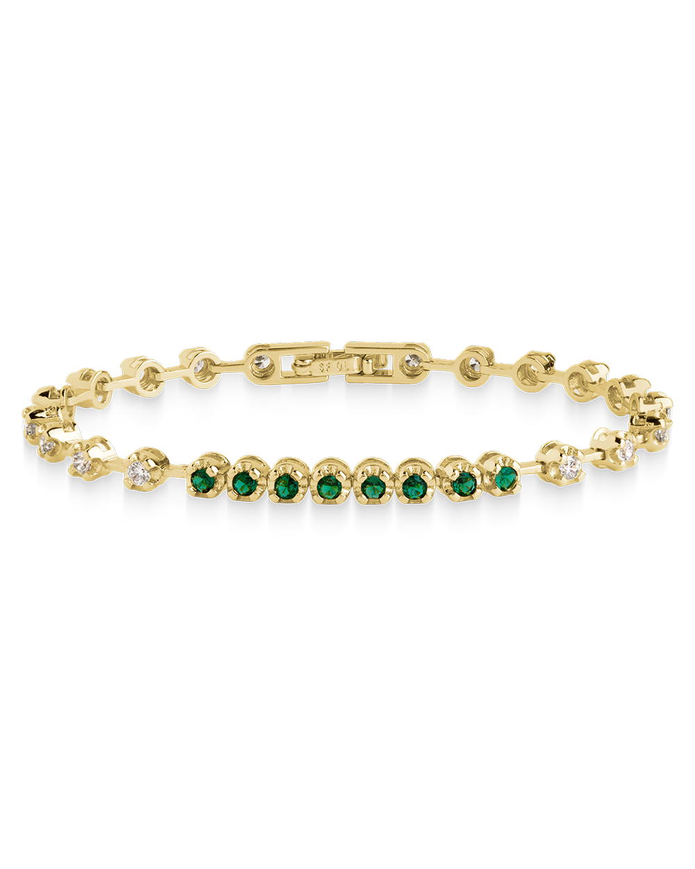 Liesbeth Emerald Accent Tennis Bracelet