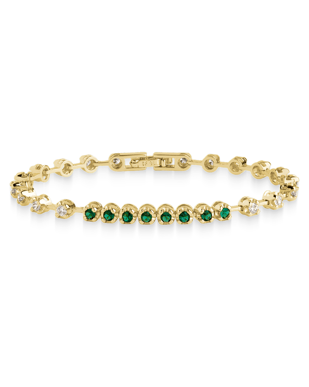 Liesbeth Emerald Accent Tennis Bracelet - Sterling Forever