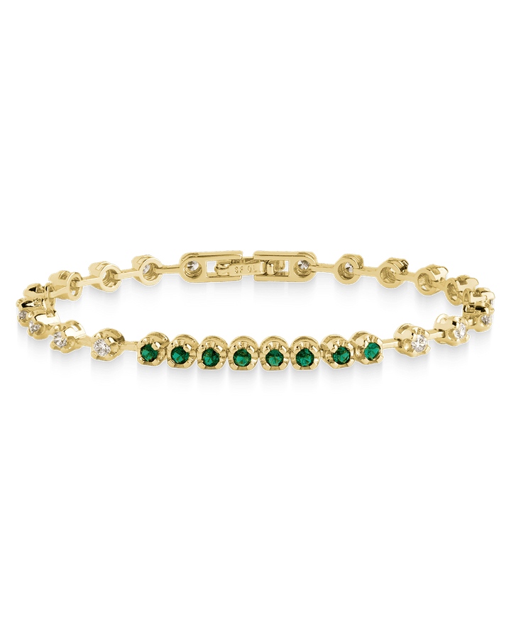 Liesbeth Emerald Accent Tennis Bracelet