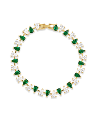 Emerald Pear Cut Tennis Bracelet