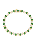 Emerald Pear Cut Tennis Bracelet