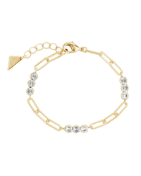 Dora CZ Trio Chain Link Bracelet