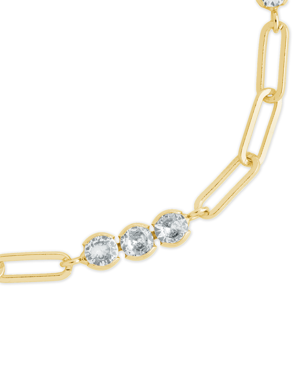 Dora CZ Trio Chain Link Bracelet