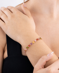 Kaleidoscope CZ Tennis Bracelet