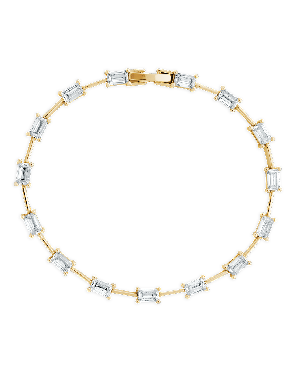 Reagan Baguette Link Bracelet