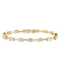 Reagan Baguette Link Bracelet