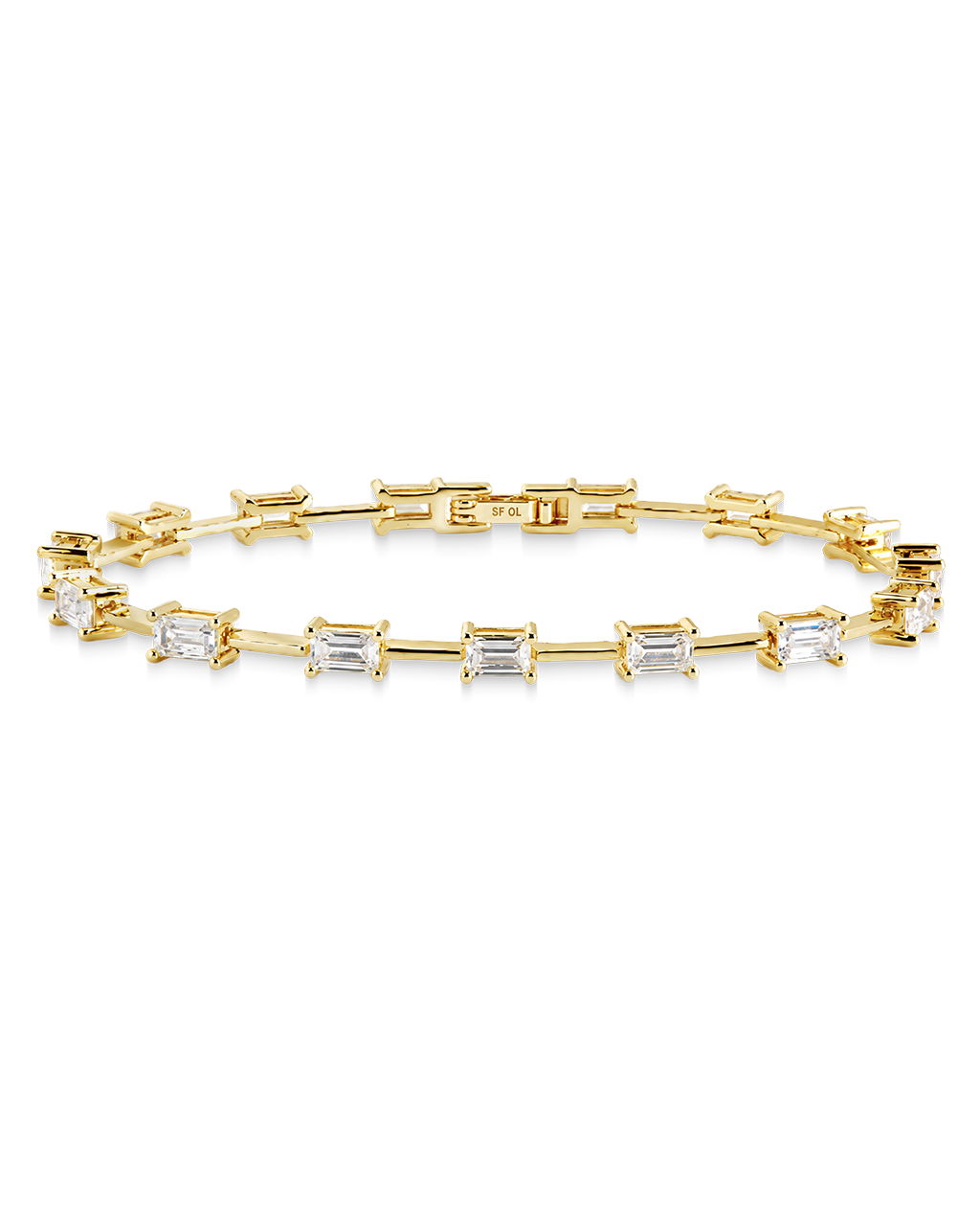 Reagan Baguette Link Bracelet