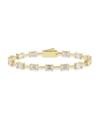 Reagan Baguette Link Bracelet