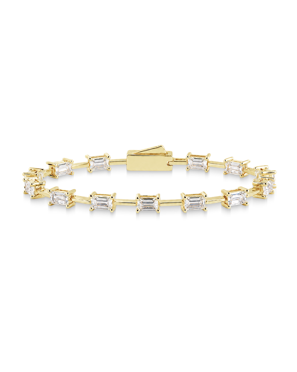 Reagan Baguette Link Bracelet