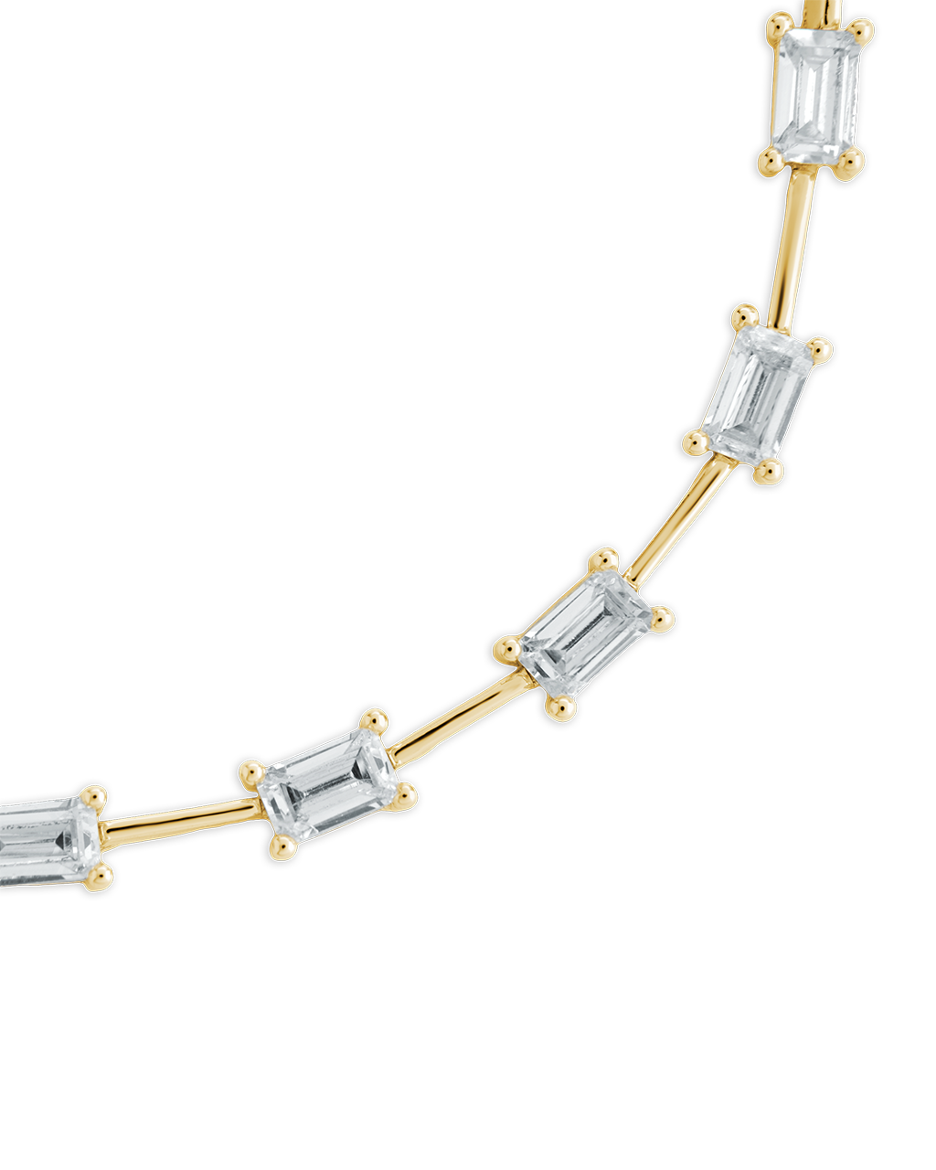 Reagan Baguette Link Bracelet