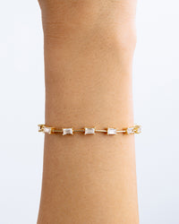 Reagan Baguette Link Bracelet