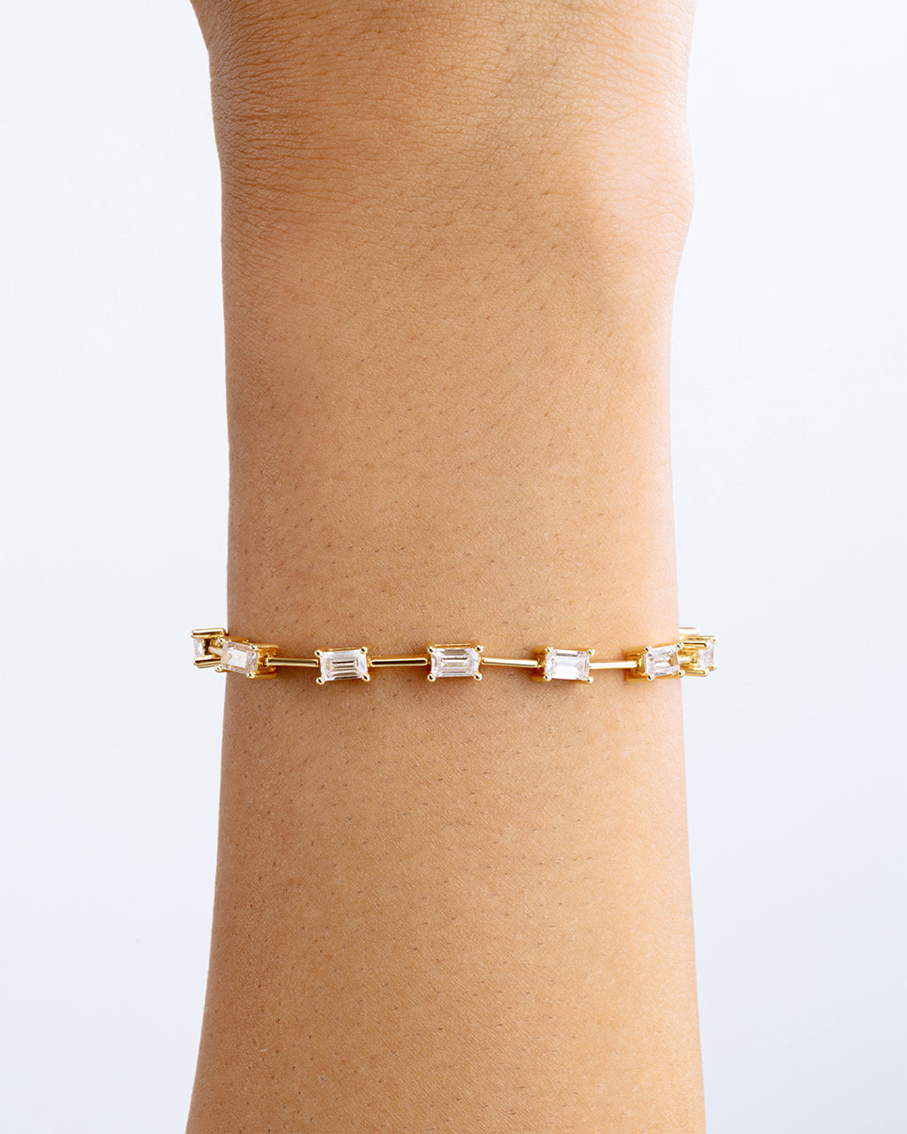 Reagan Baguette Link Bracelet
