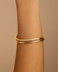 Textured Skinny Bangle Set